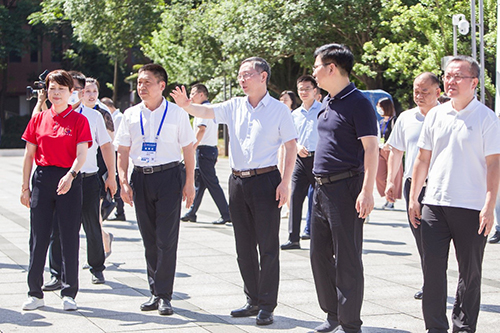 市委副书记、市长陈恢清一行到乐动在线体育·（China）官方网站检查湖南省第一届职业技能大赛筹备工作情况
