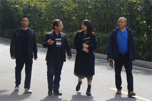 芦淞区董家塅片区管委会副主任曾超群一行来乐动在线体育·（China）官方网站调研产教融合工作